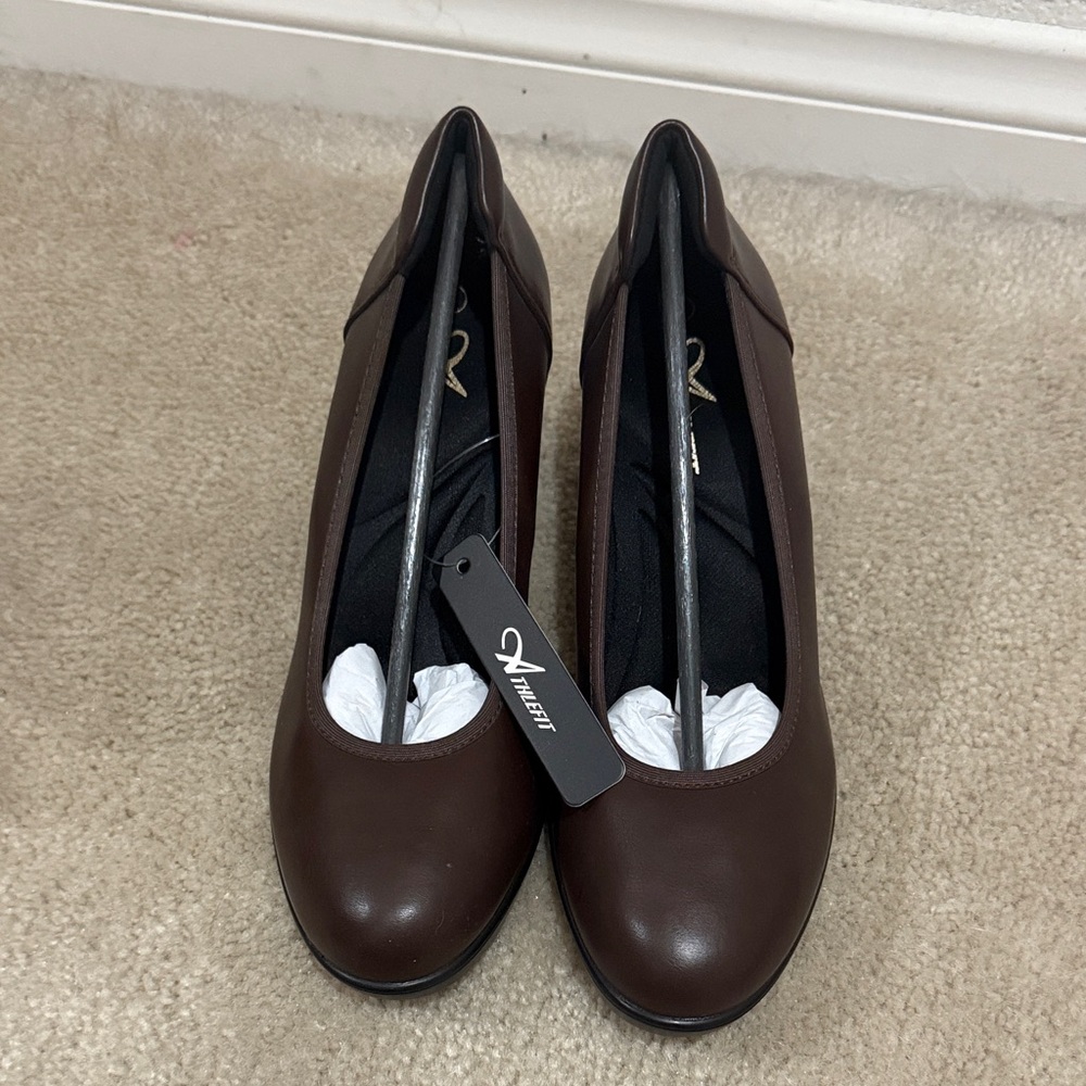 Athlefit Women's Dark Brown Heels